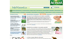 Desktop Screenshot of infonaturel.ca